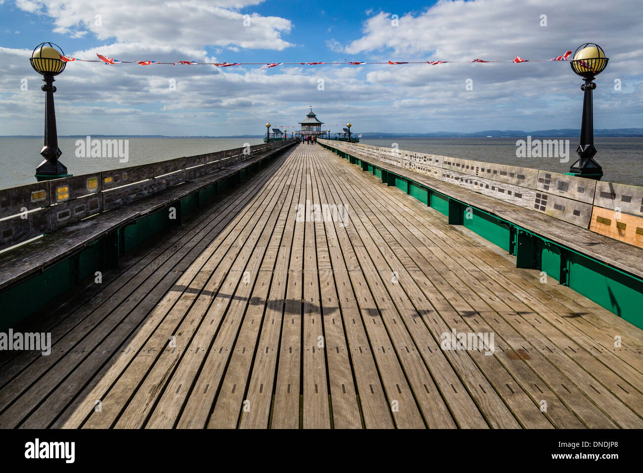 Clevedon Pier on the North Somerset coast of the Severn Estuary Stock Photo