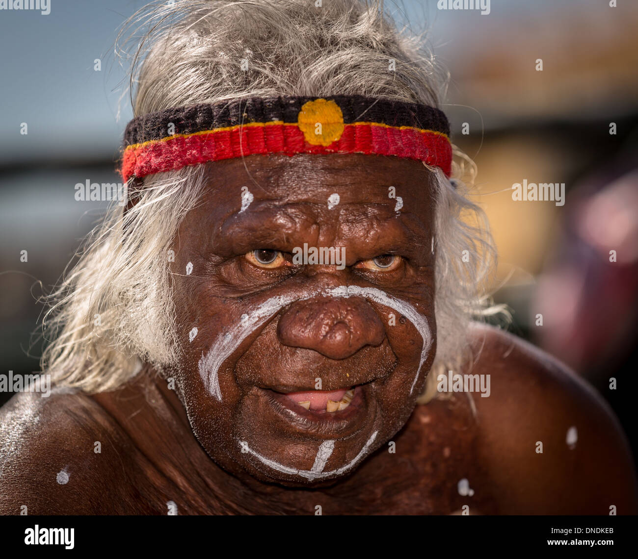 Australian Aboriginal dancer, Sydney, Australia Stock Photo
