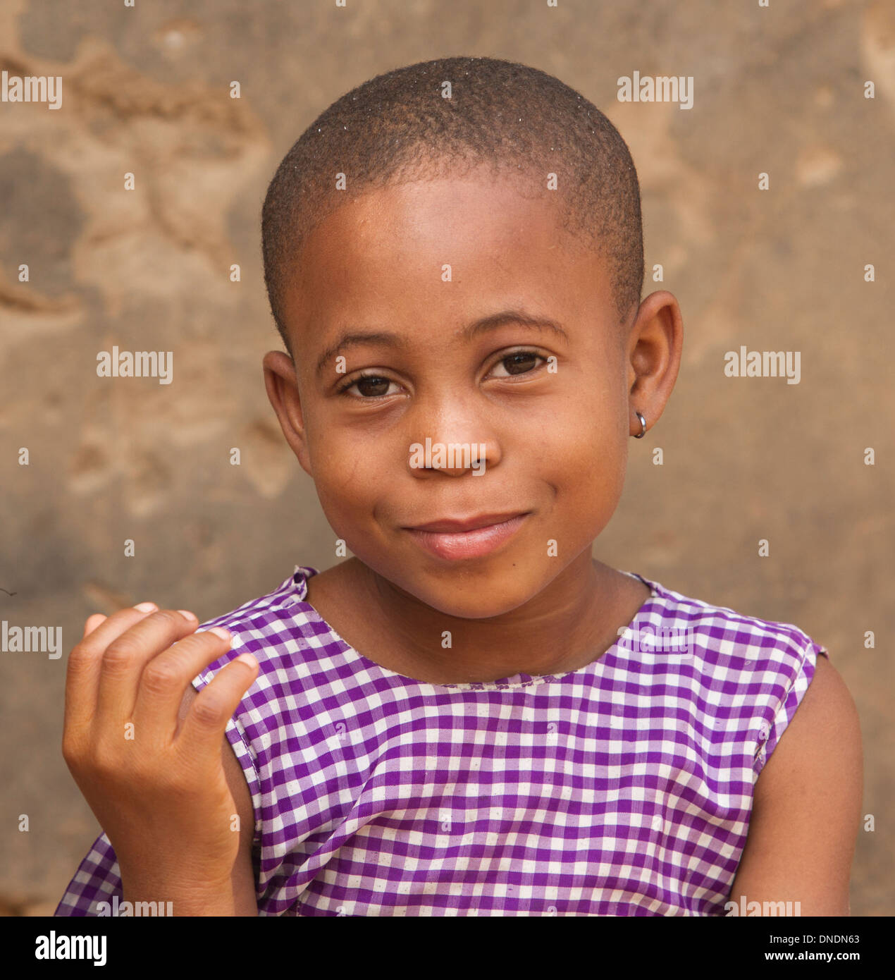 Child on bench Stock Photo Alamy