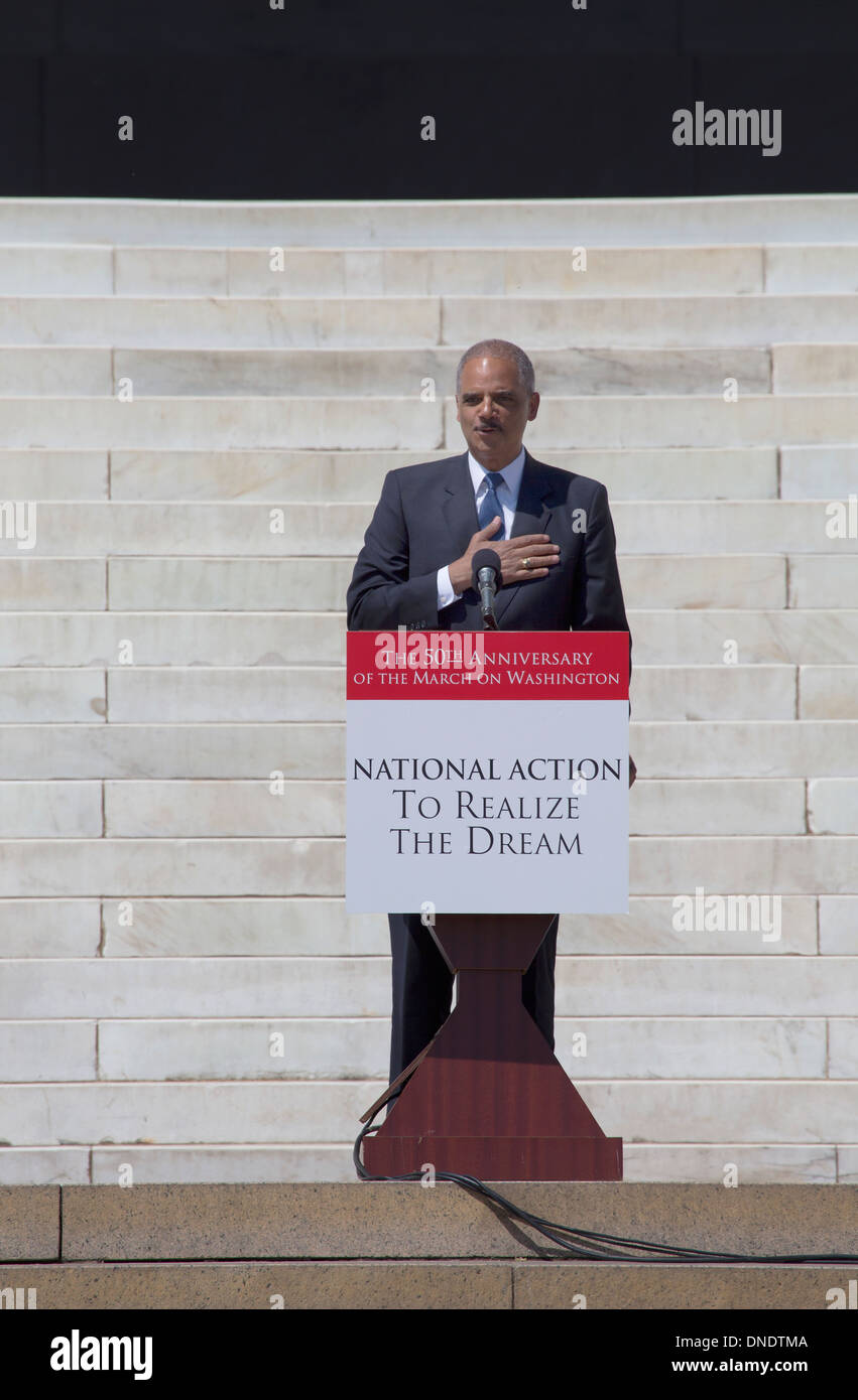 U.S. Attorney Eric Holder Jr. speaks at the National Action to Realize