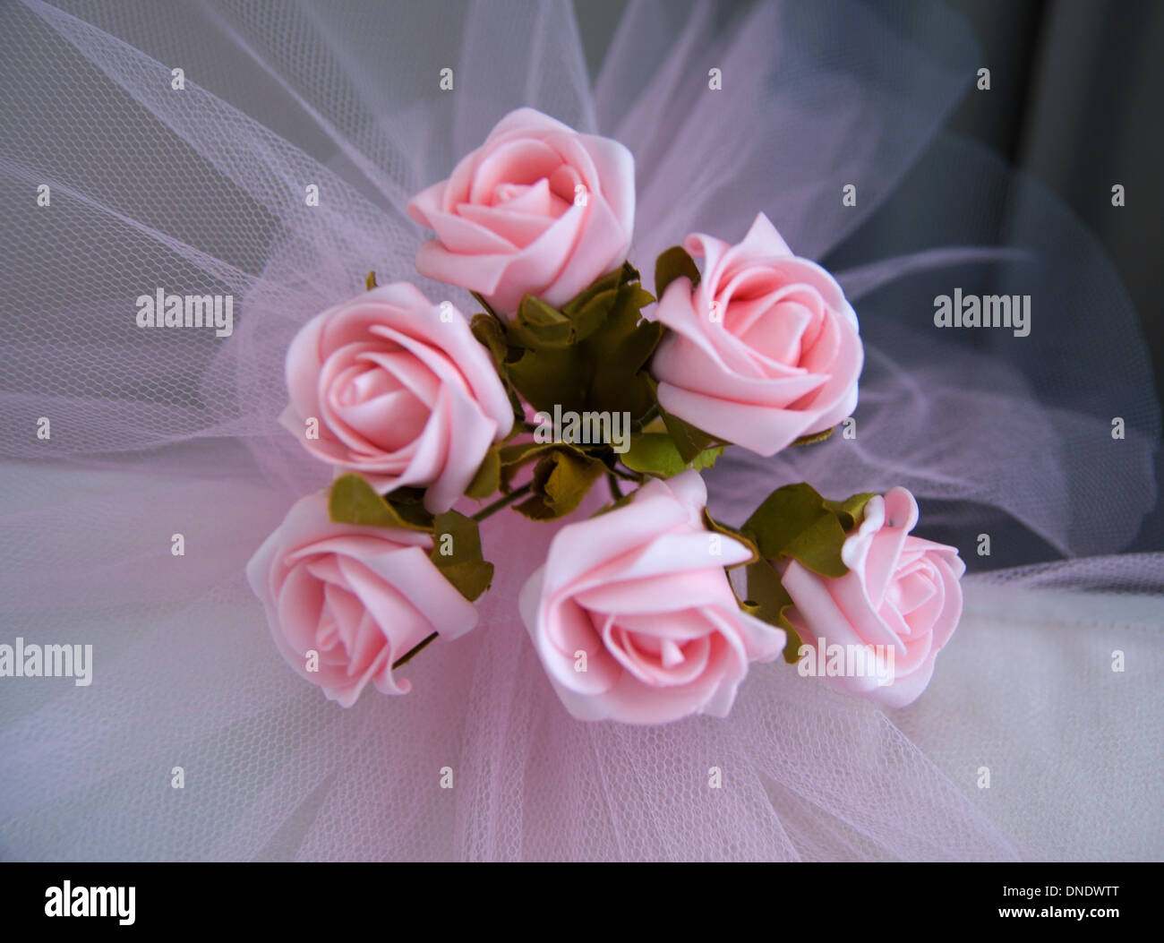 Pink Roses Celebration The pink rose in white arrangement for celebration Stock Photo - Alamy
