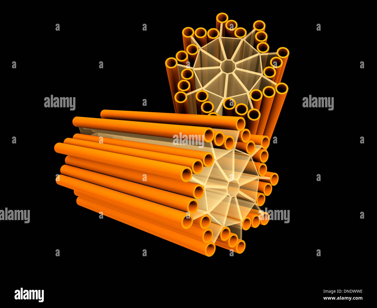 Conceptual image of centriole. Stock Photo