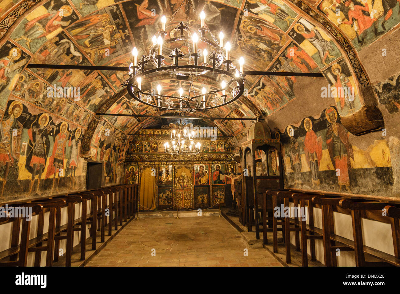 Nativity Church fresco paintings, Arbanasi, Veliko Tarnovo, Bulgaria Stock Photo