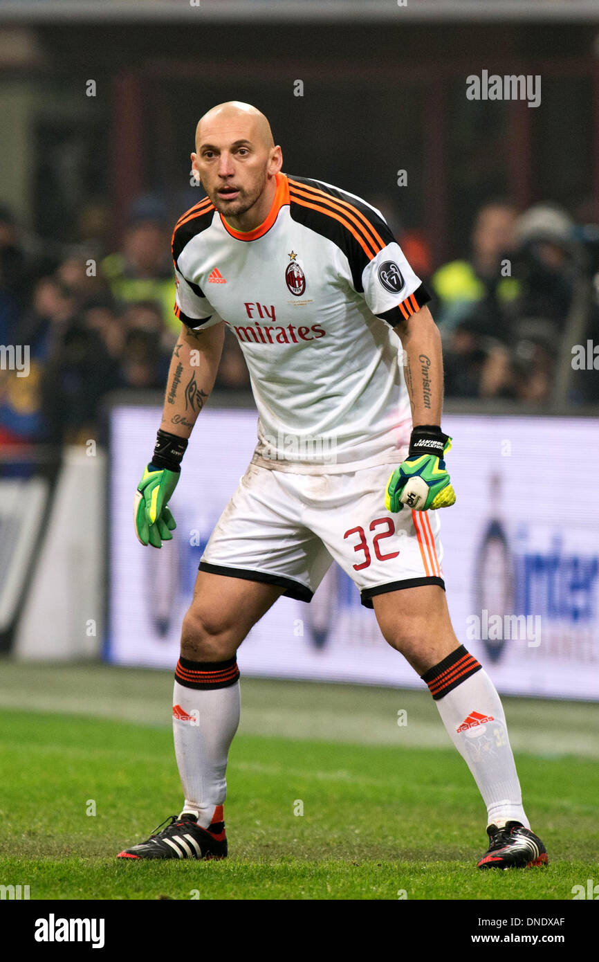 Milan Italy 22nd Dec 2013 Christian Abbiati Milan Football