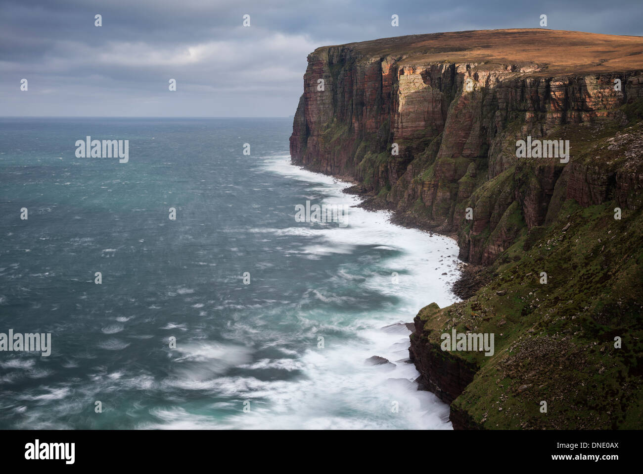 Dramatic coastal cliff of Hoy, Orkney, Scotland Stock Photo