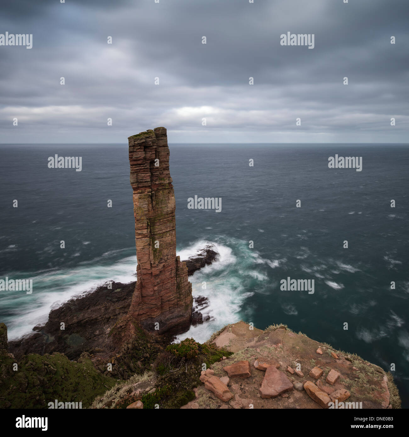 Old Man of Hoy sea stack, Hoy, Orkney, Scotland Stock Photo