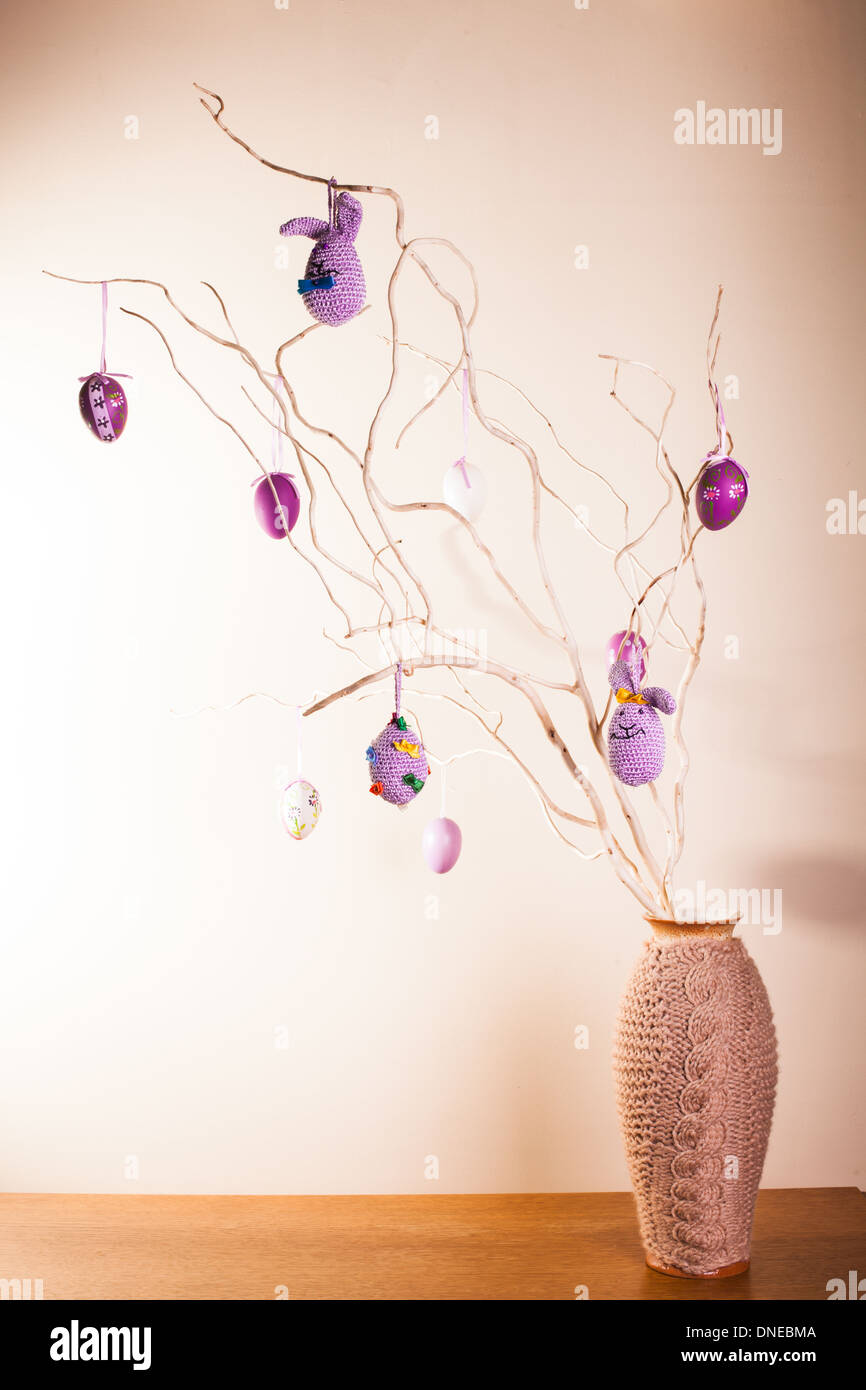 Handmade easter decorations Stock Photo Alamy