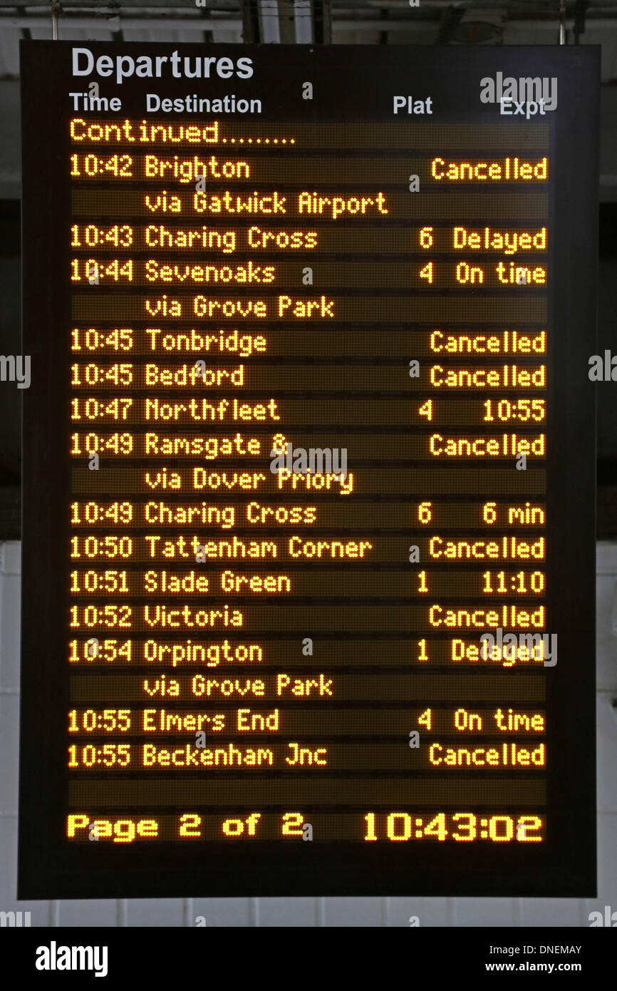 train departure board delayed high resolution stock photography and images alamy