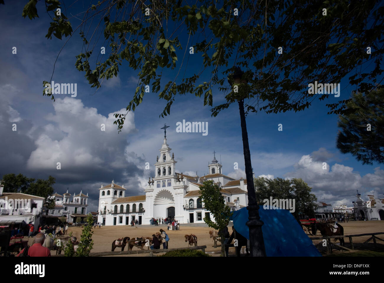Our Lady of Rocio sanctuary, Almonte, Huelva province, Andalusia, Spain