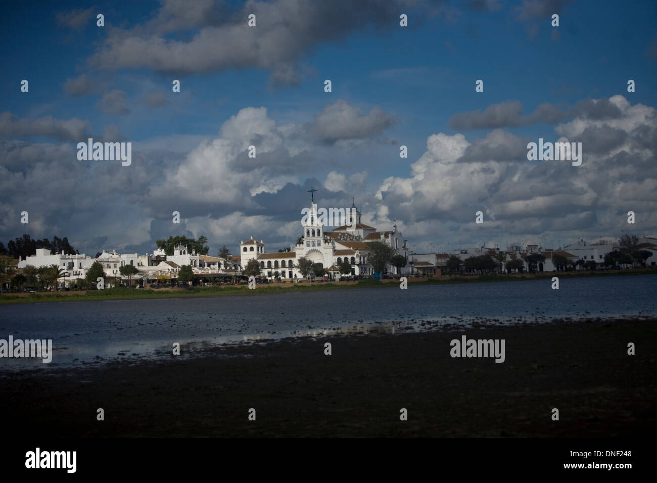 Our Lady of Rocio sanctuary, Almonte, Huelva province, Andalusia, Spain