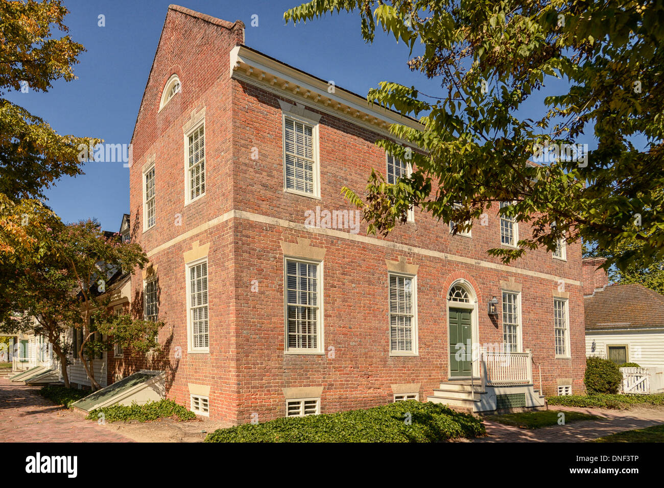 Colonial Williamsburg historic Wythe house where Thomas Stock
