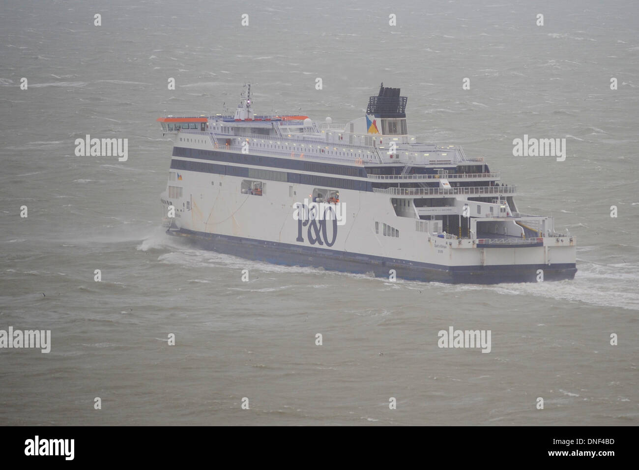 Dover, Kent, UK. 23rd December 2013. The ferry Spirit of Britain leaves