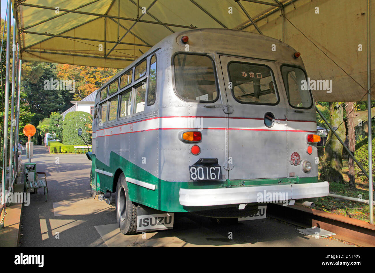 Old fashioned Bus Isuzu type TSD43 at Edo-Tokyo Open Air Architectural ...