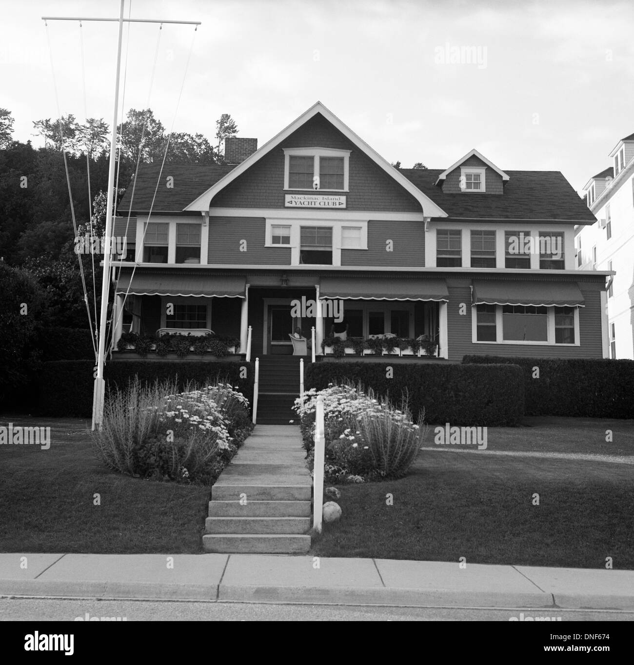Mackinac Island scenery. Medium format Ilford Delta 100 film Stock