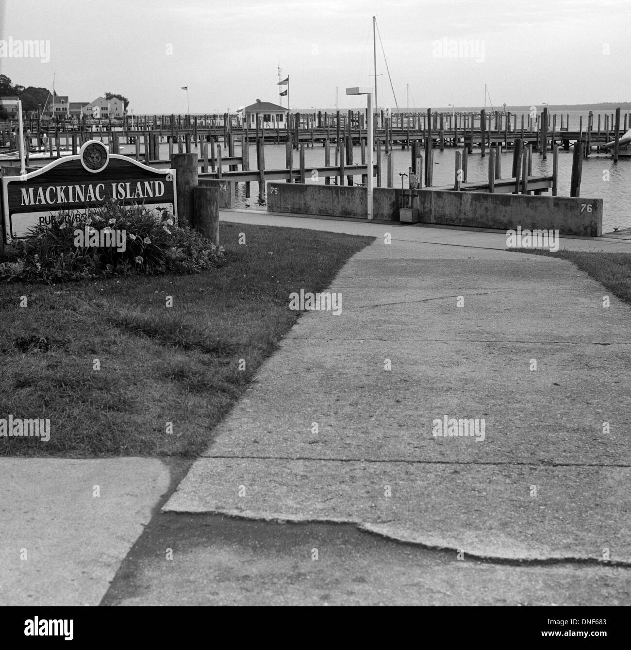 Mackinac Island scenery. Medium format Ilford Delta 100 film Stock