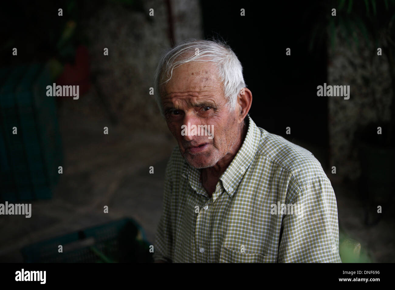 Portrait Of Fernando Mulero Ardila In Los Tamayos Organic Farm In Prado 