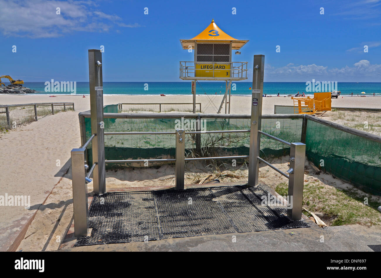 lifeguard watch tower at coolangatta beach, gold coast, australia Stock Photo