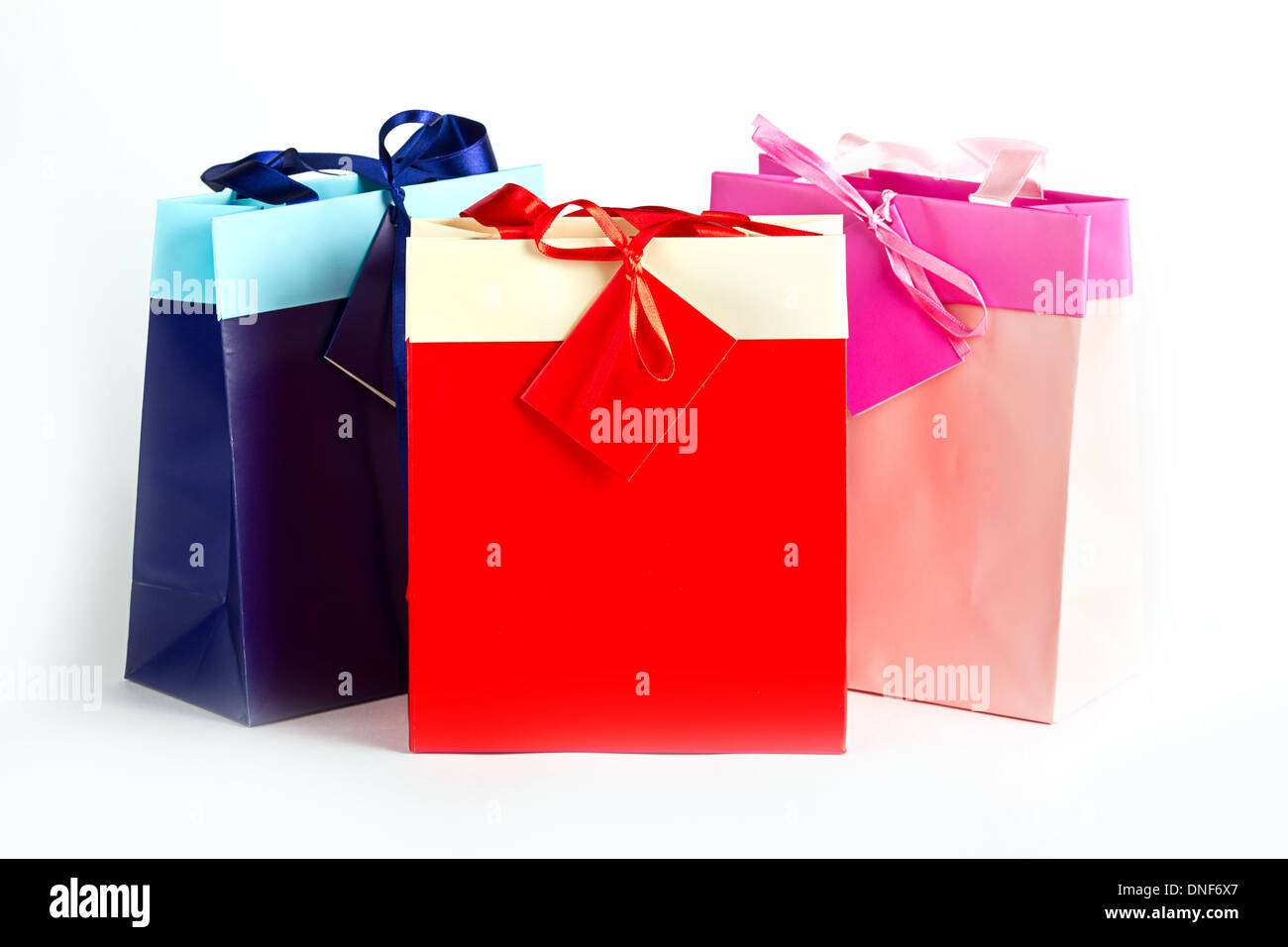 Three paper gift bags Stock Photo Alamy