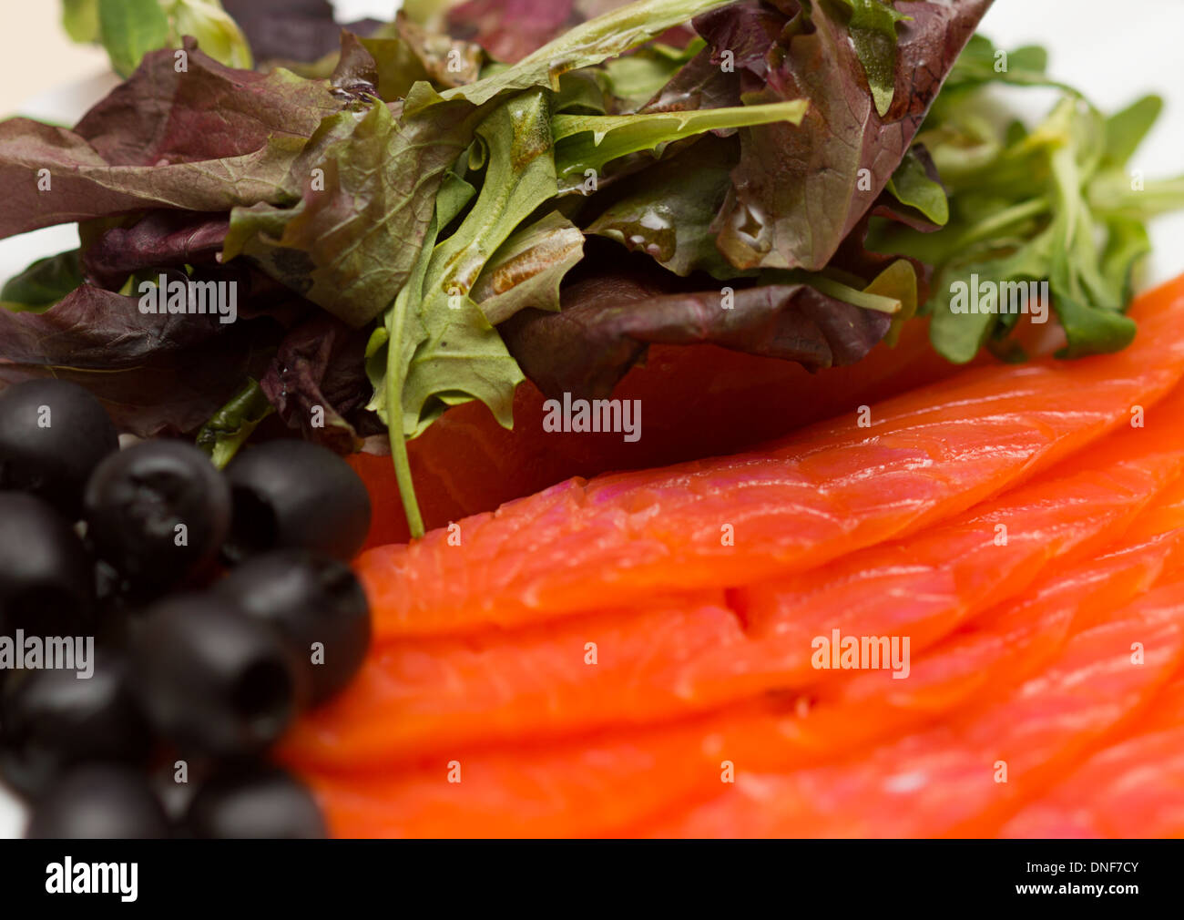 Salty salmon Stock Photo