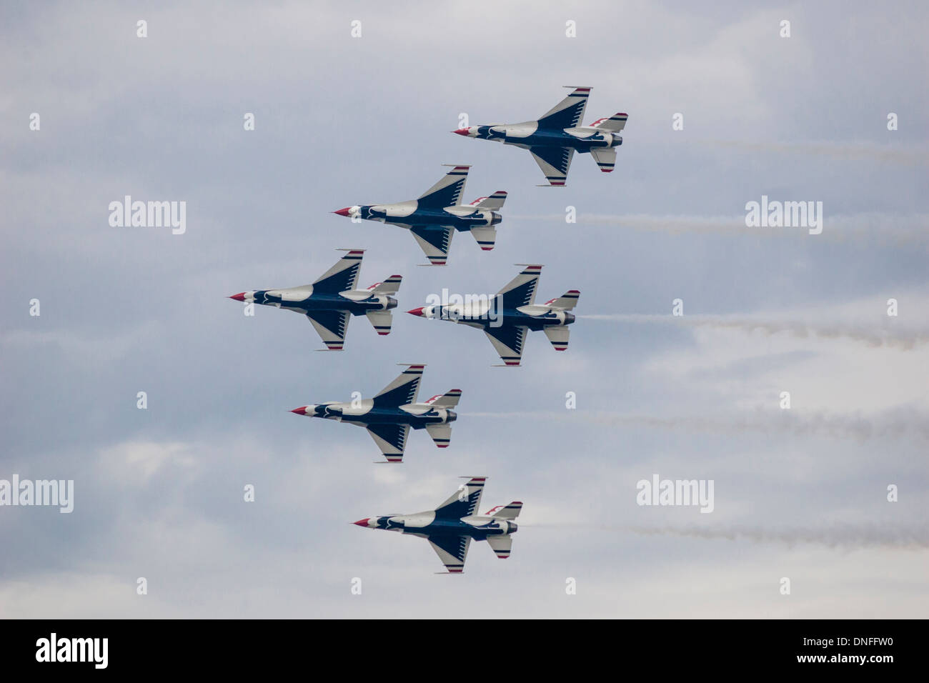 Air Force Thunderbird jet airplanes at Wings Over Houston Air Show