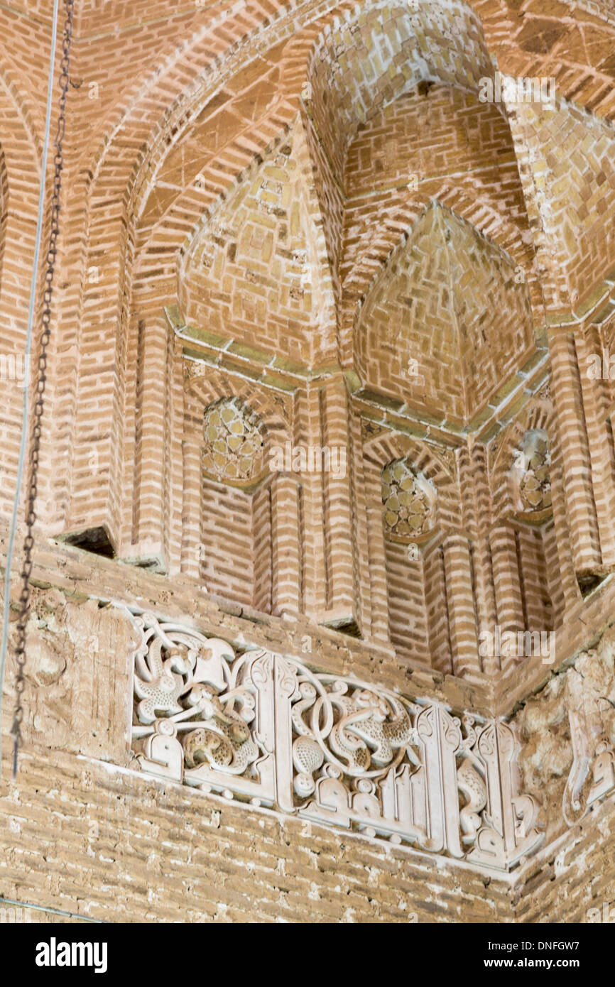 Squinch Of Dome Chamber, Zavara Friday Mosque, Iran Stock Photo - Alamy