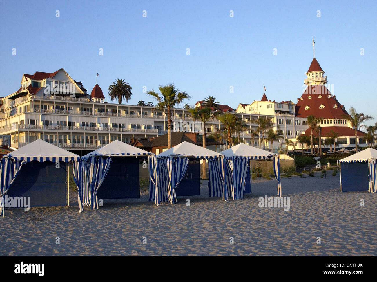 The Hotel del Coronado Coronado California, a Victorian beach resort, Stock Photo
