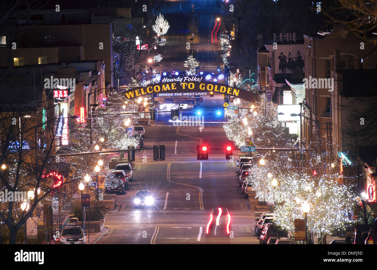 Golden Colorado Main Street. in Golden Colorado. The City of