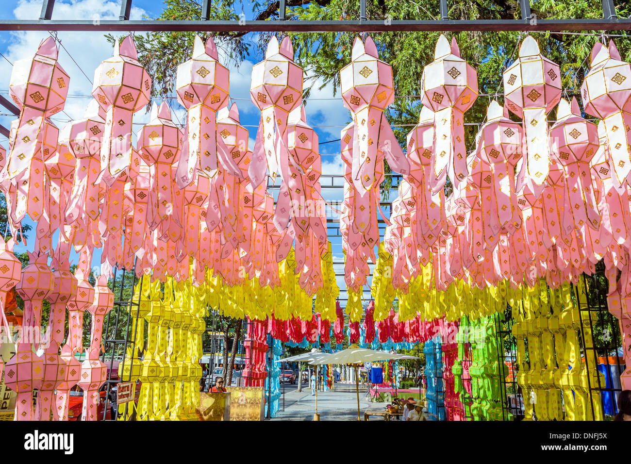 Asia lantern at Festival Chiang Mai, Thailand Stock Photo