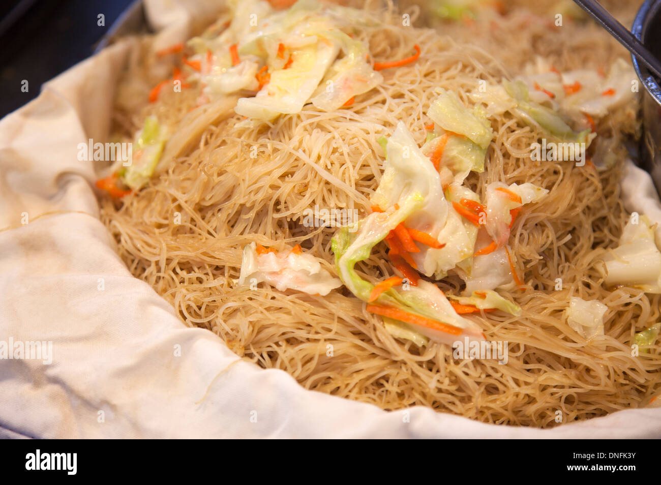 Night Market, Fried Rice Noodle, Shihlin, Taipei, Taiwan, Asia Stock