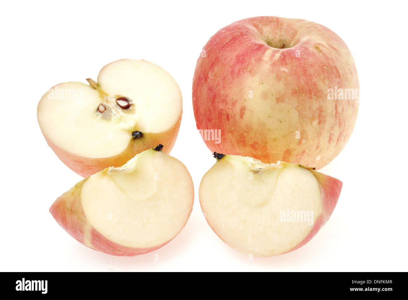 Apples on white background Stock Photo