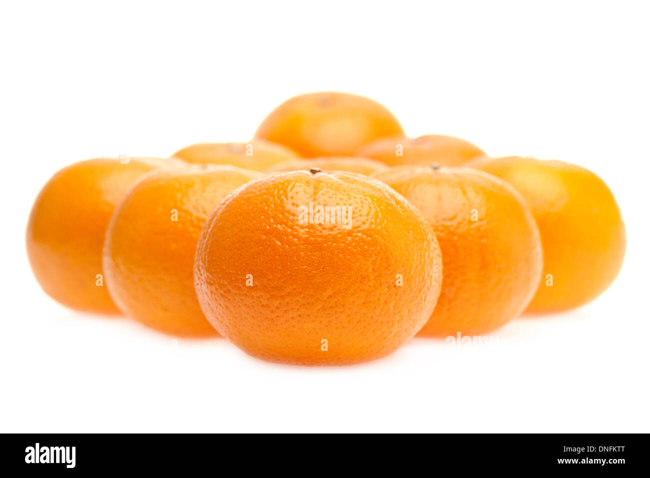 Group of oranges on white background Stock Photo Alamy