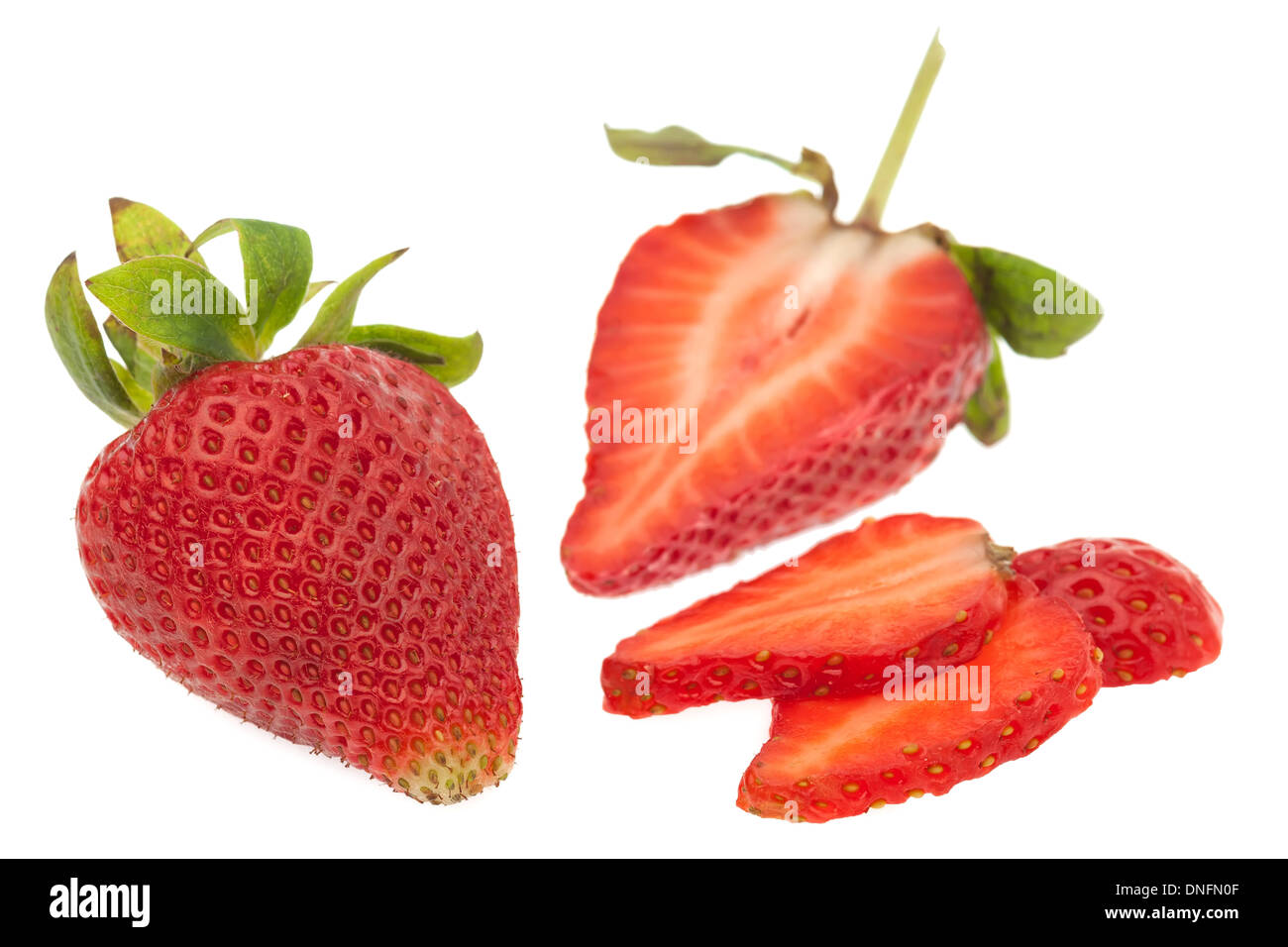 Fresh strawberry isolated on white background Stock Photo - Alamy