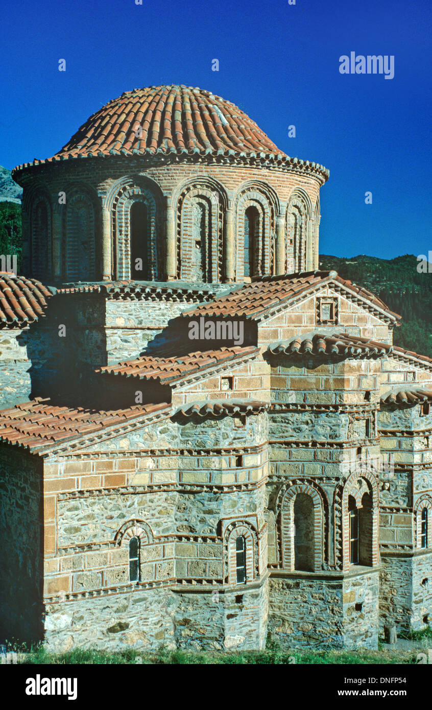 Saint Theodore Byzantine Church (late c13th) Mystras or Mistras Greece Stock Photo