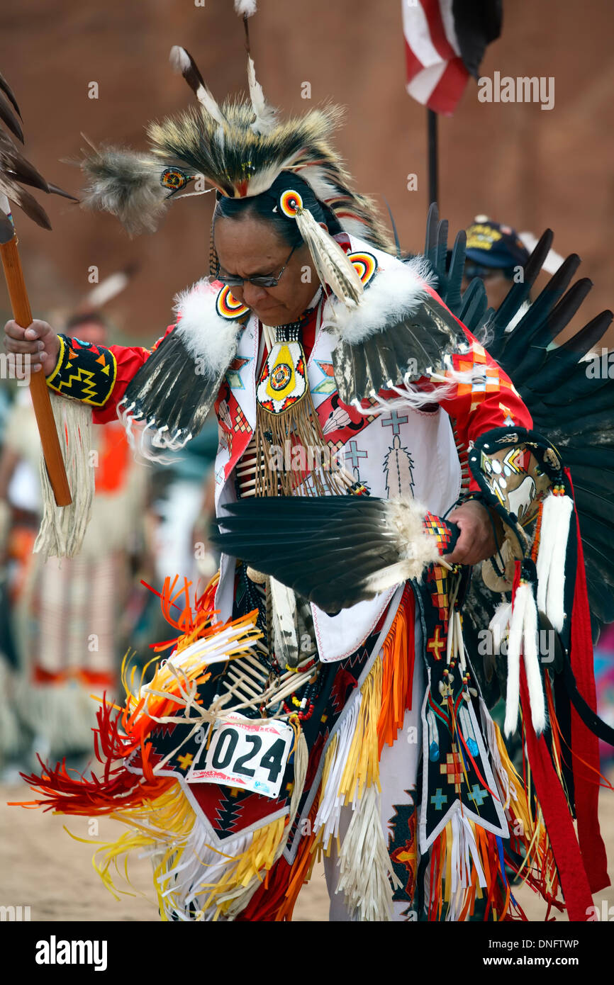 Indian male dancer, Pow Wow, Gallup InterTribal Ceremonial, New Mexico