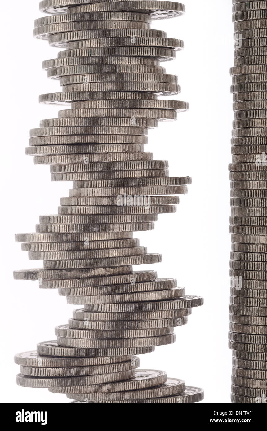 piles stacks of world small change old currency sterling silver