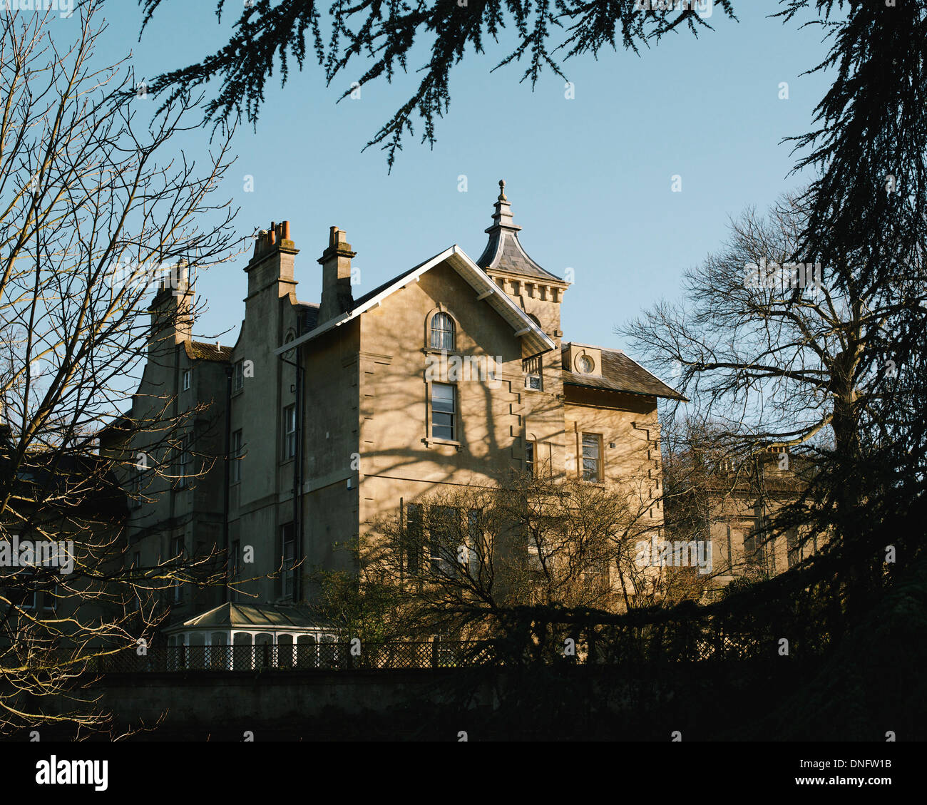 HOUSE IN SYDNEY GARDENS IN BATH SOMERSET Stock Photo Alamy