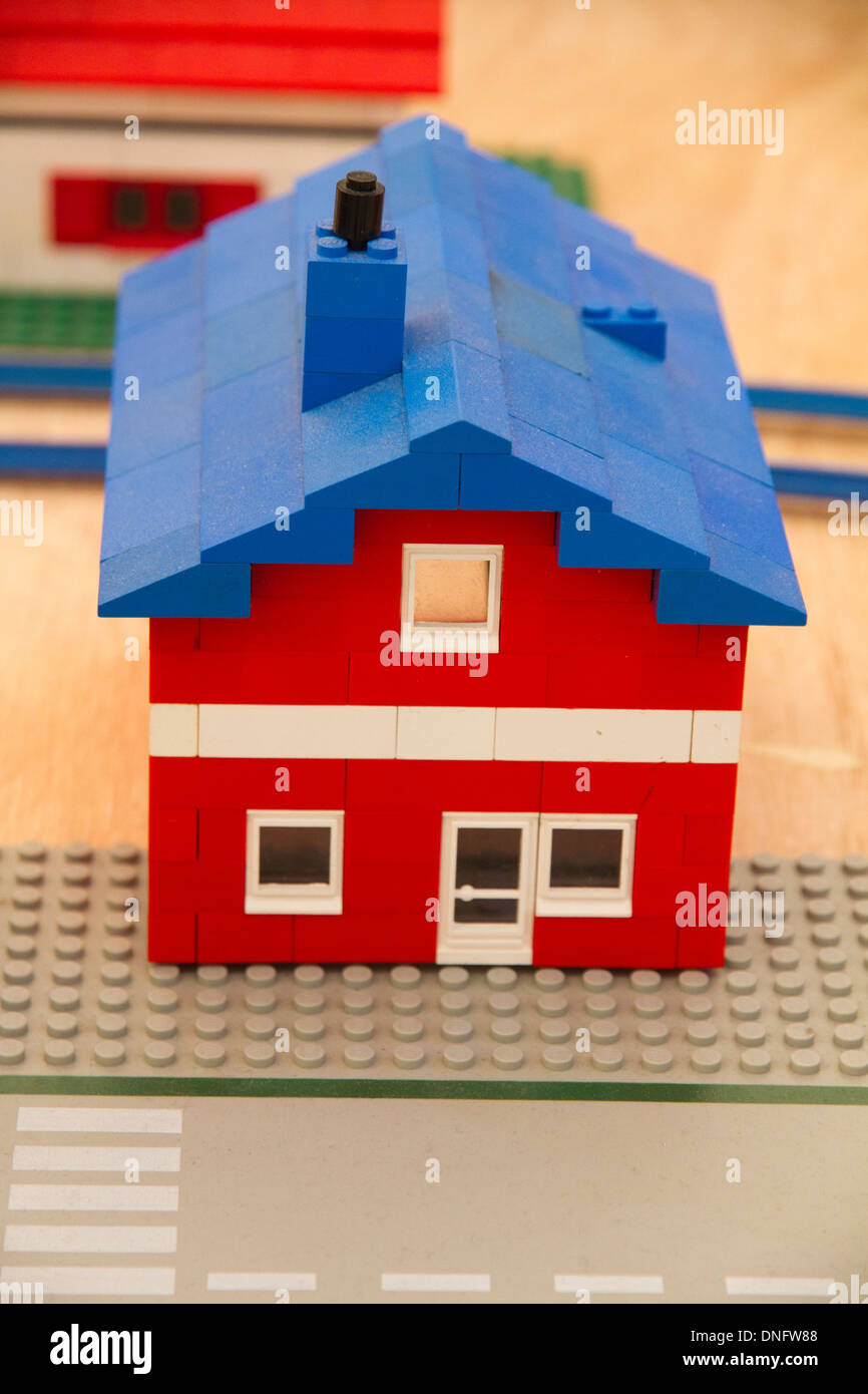 Lego building house Stock Photo Alamy