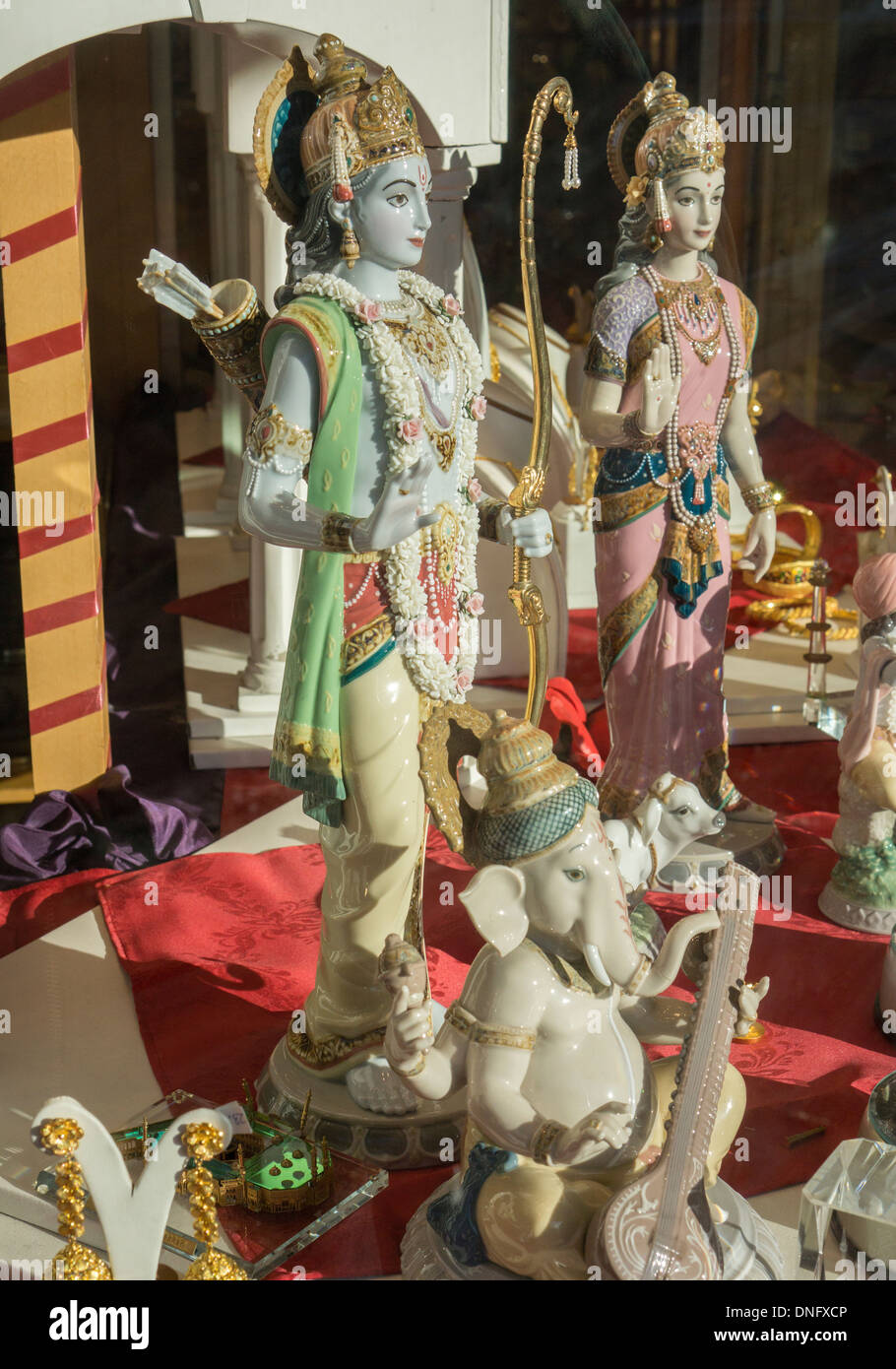 A jewelry display in the Jackson Heights neighborhood in Queens in New