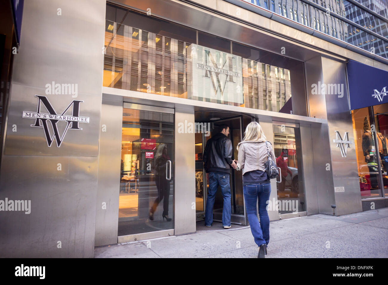 A Men's Wearhouse clothing store is seen in New York Stock Photo Alamy