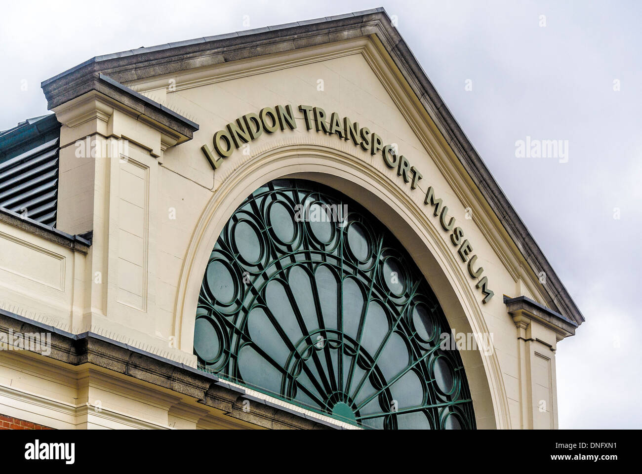 London Transport Museum sign on building Stock Photo