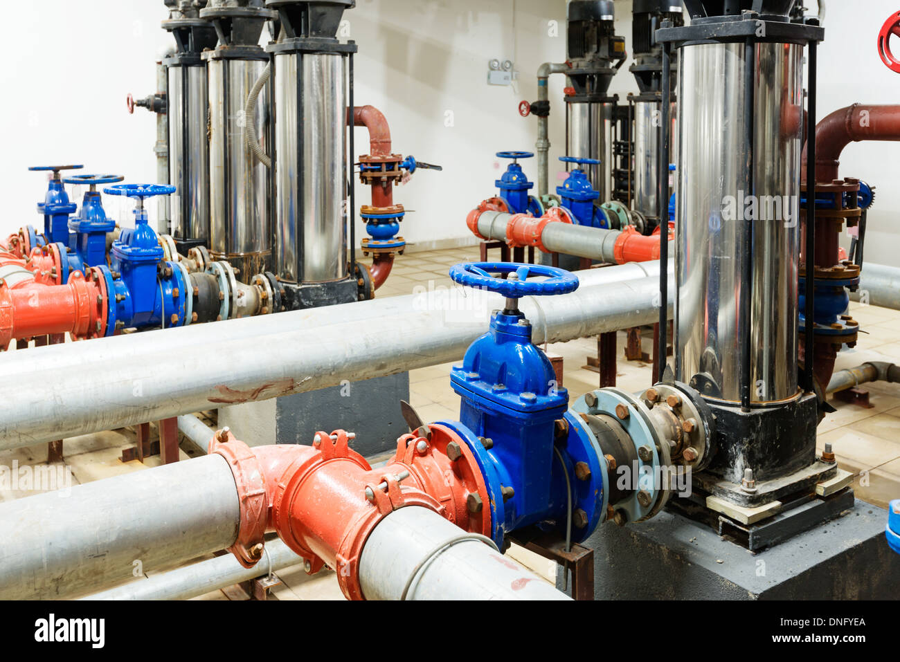 pressure pump for running water in a building Stock Photo Alamy