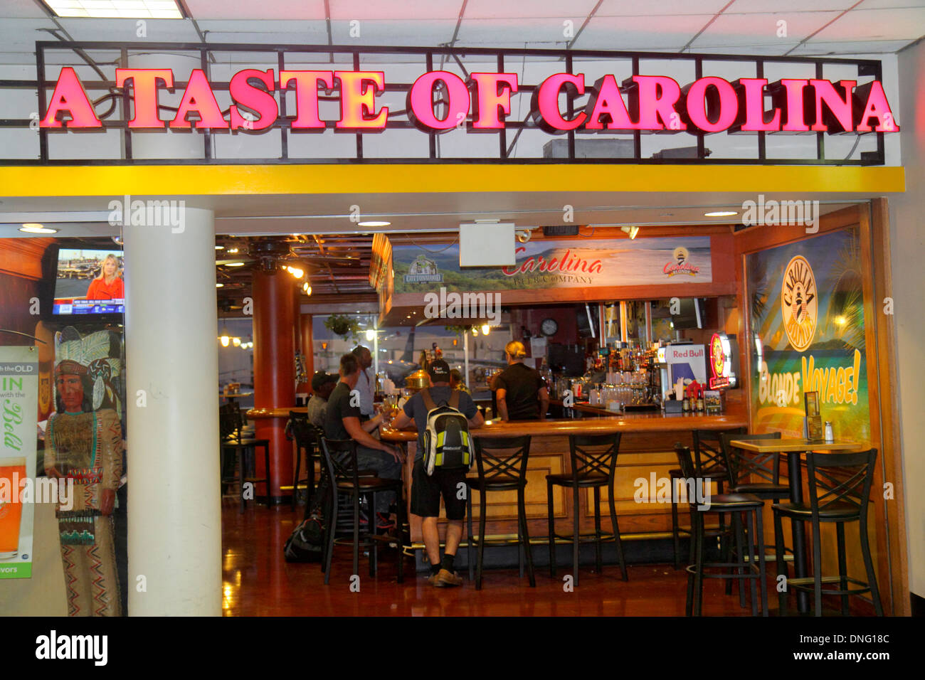 Charlotte North Carolina,Charlotte Douglas International Airport,CLT,terminal,gate,restaurant restaurants food dining cafe cafes,cuisine,food,A Taste Stock Photo