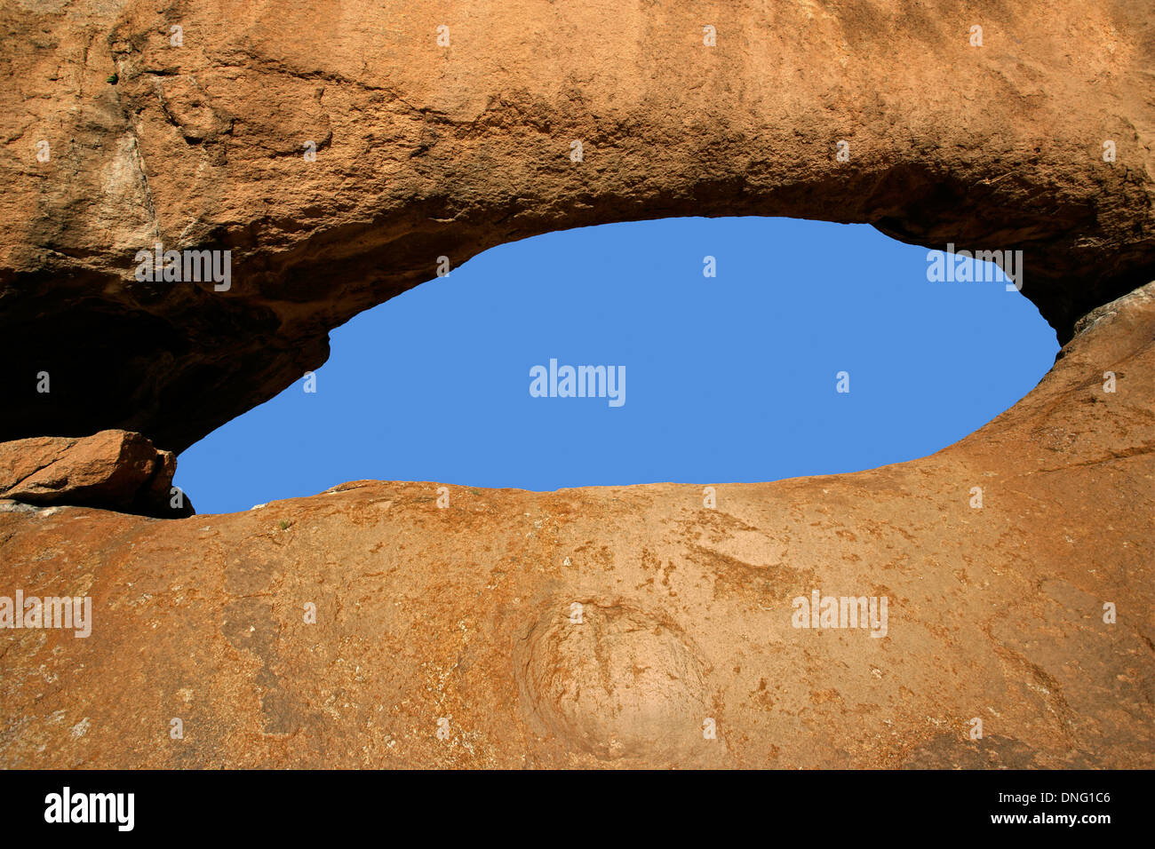 Massive granite arch, Spitzkoppe, Namibia, southern Africa Stock Photo