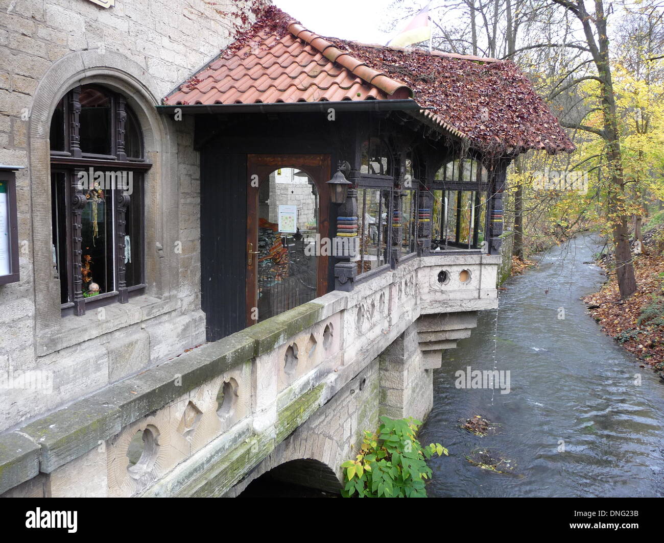 The Henneberger Haus Pictured In The Old Town Of Meiningen Stock