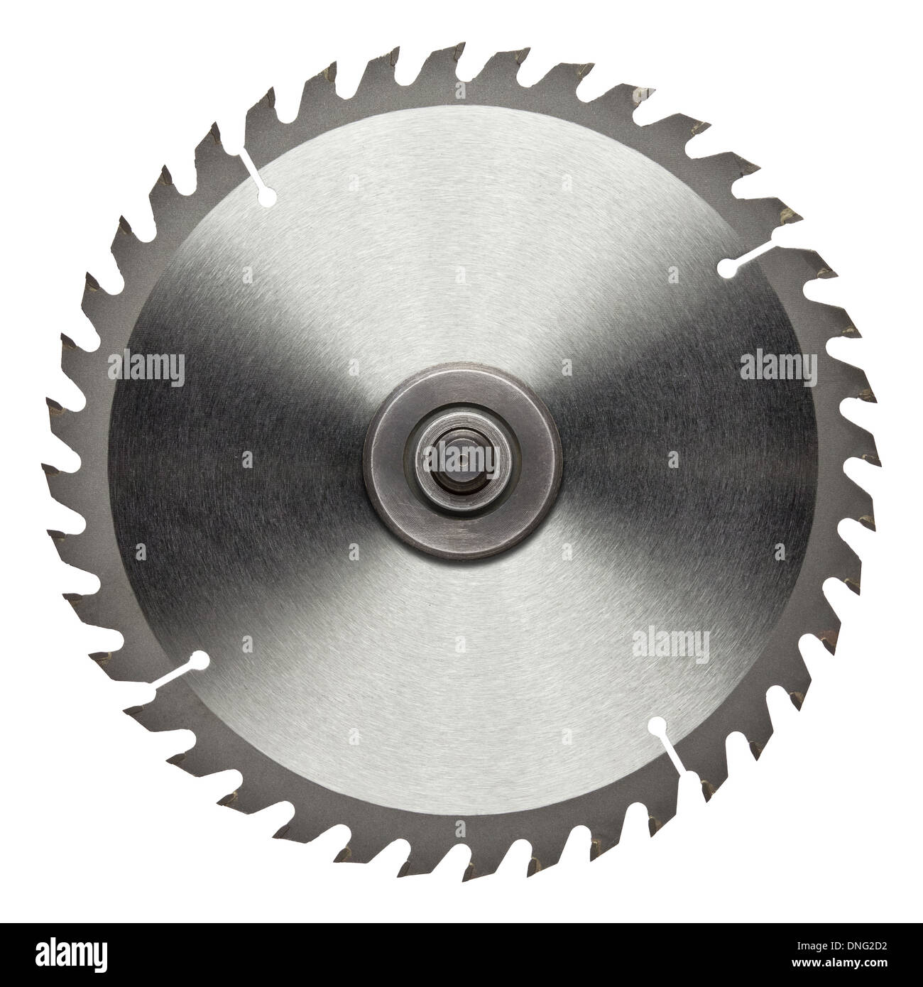 Circular saw blade for wood work Stock Photo