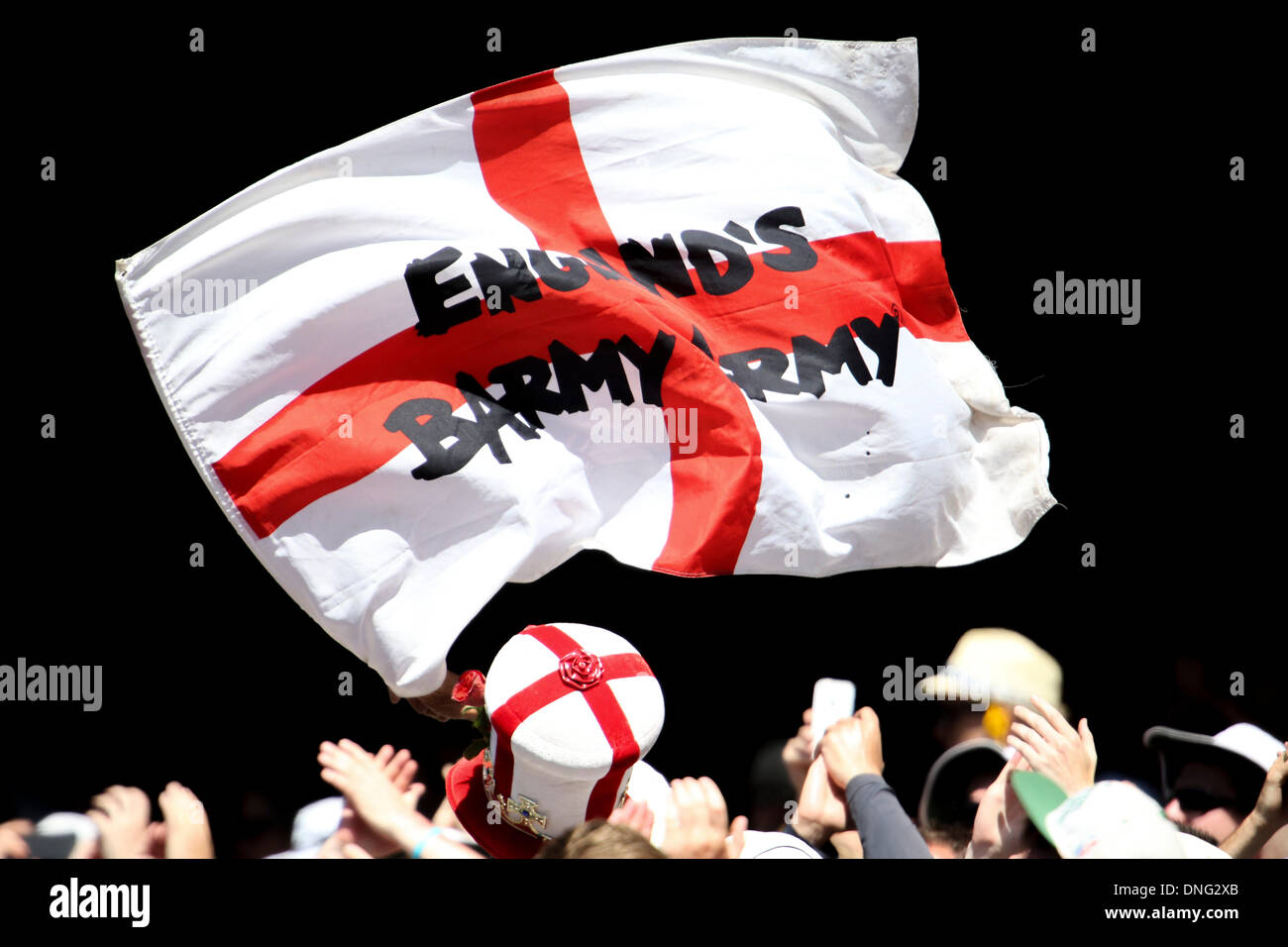 Melbourne Australia 27th Dec 2013 The Barmy Army During The During melbourne-australia-27th-dec-2013-the-barmy-army-during-the-during