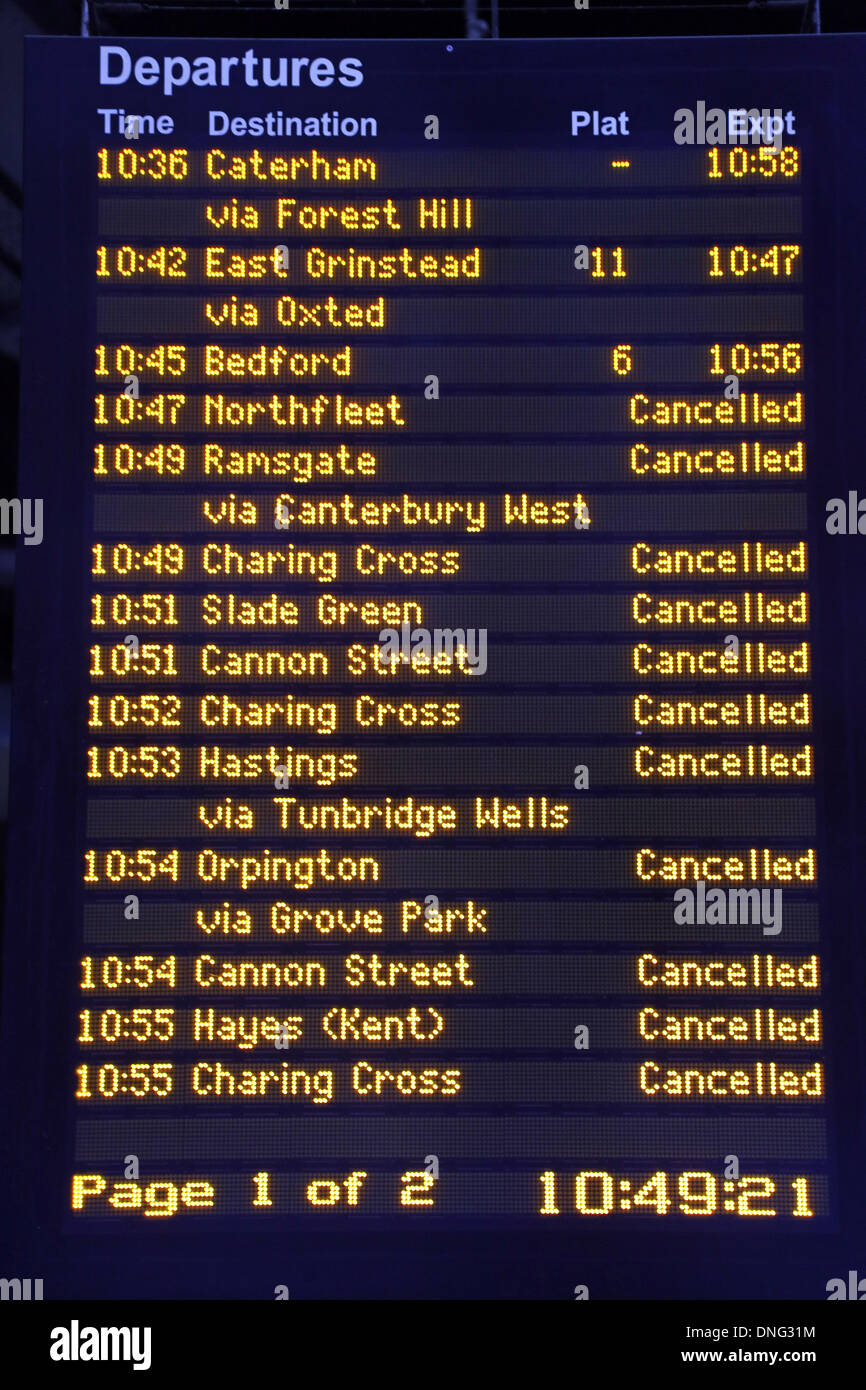 train departure board delayed high resolution stock photography and images alamy