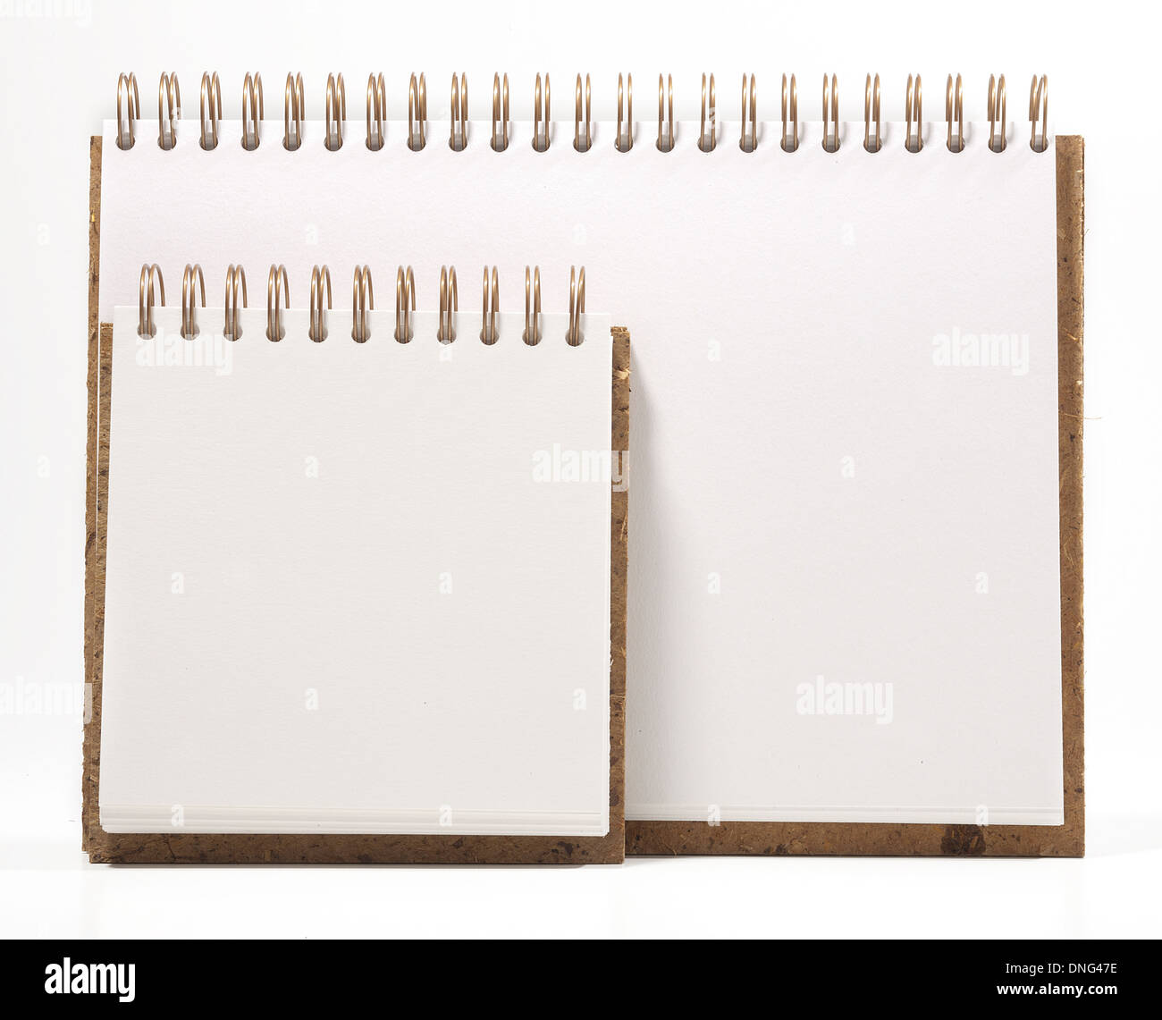 Open notebook or sketchpad Stock Photo