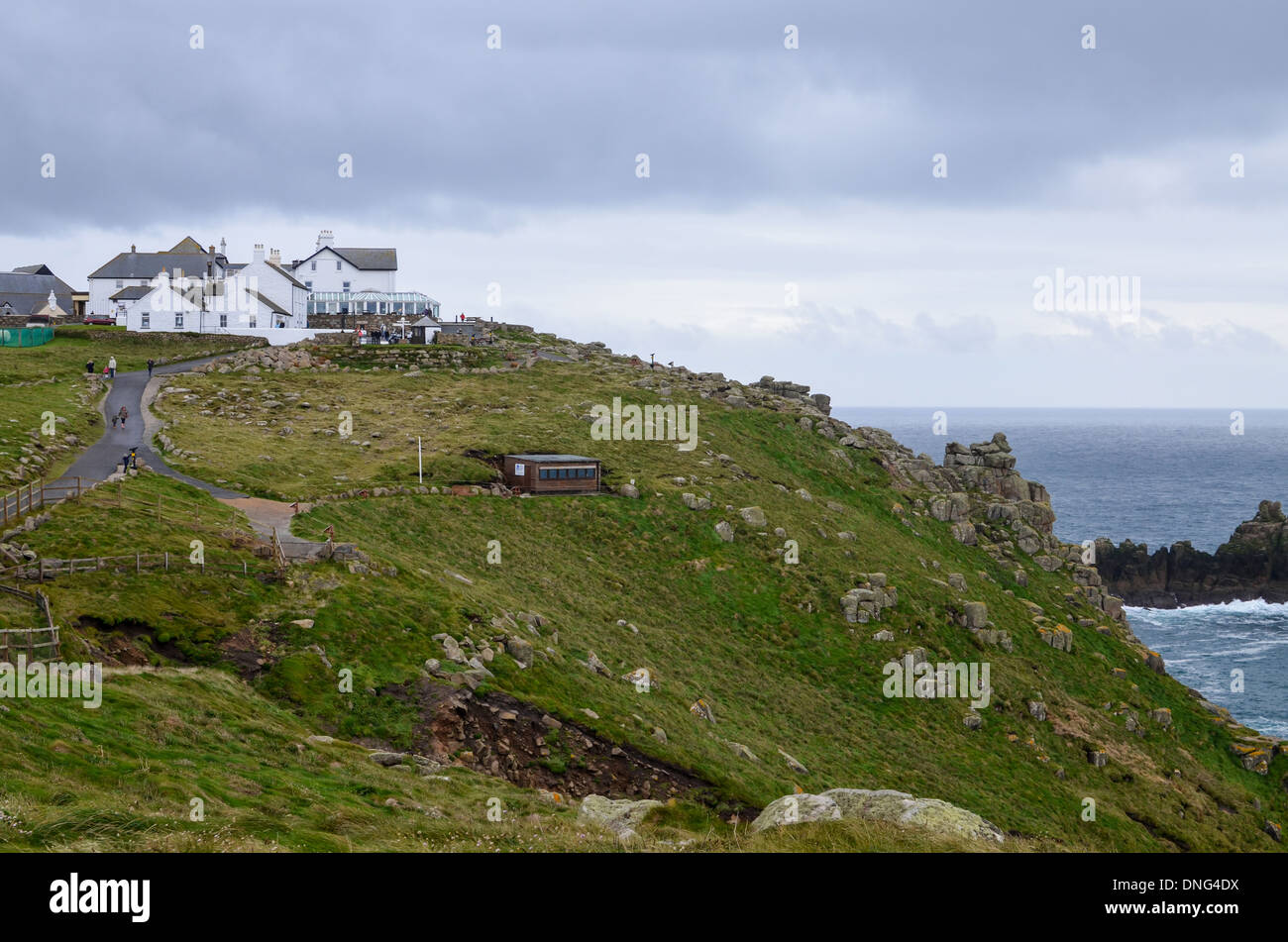 Land's End, Cornwall, where the mainland UK is considered to 'end