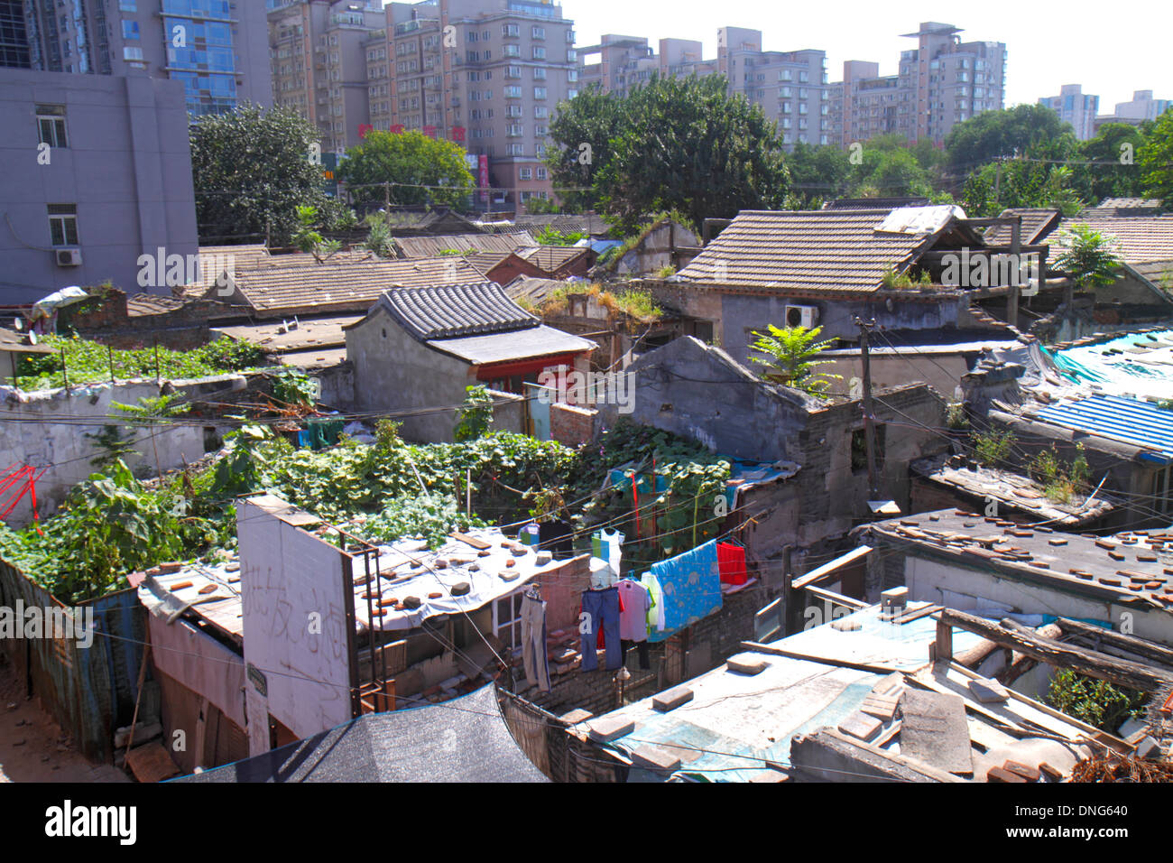 Hutong rooftops hi-res stock photography and images - Alamy